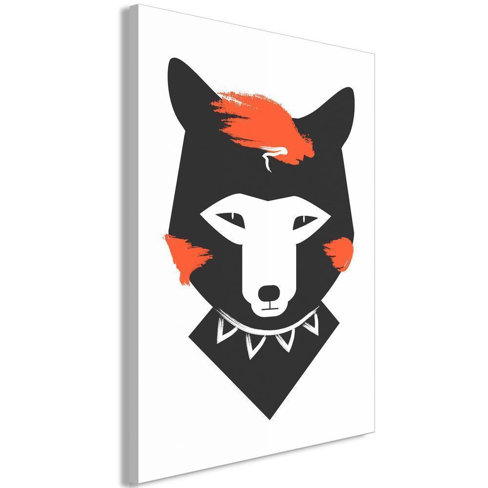 Canvas Print - Polite Fox (1 Part) Vertical-ArtfulPrivacy-Wall Art Collection