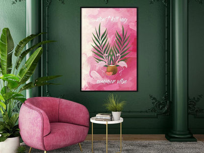 Botanical Wall Art - Back to the Summer-artwork for wall with acrylic glass protection