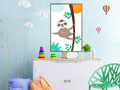 Nursery Room Wall Frame - Lazy Life-artwork for wall with acrylic glass protection