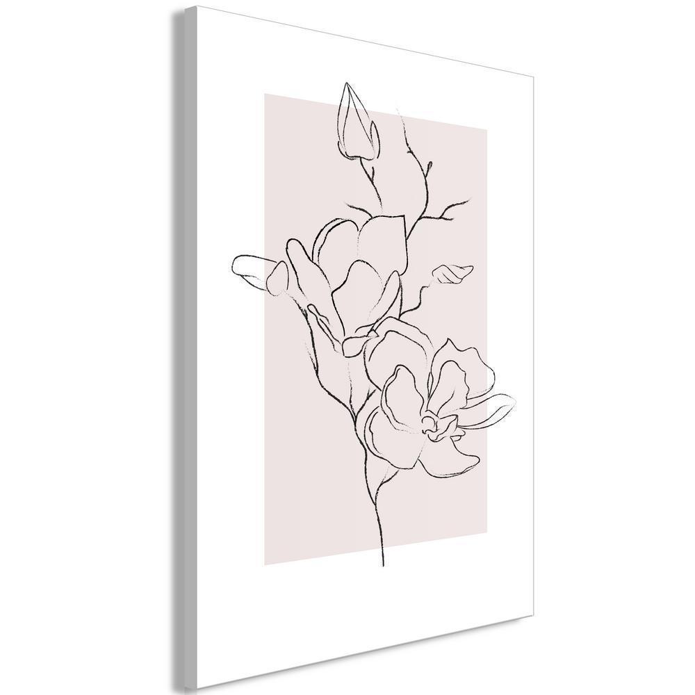 Canvas Print - Creamy Magnolia (1 Part) Vertical-ArtfulPrivacy-Wall Art Collection