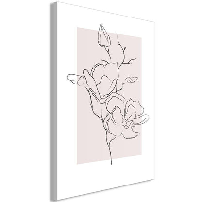 Canvas Print - Creamy Magnolia (1 Part) Vertical-ArtfulPrivacy-Wall Art Collection