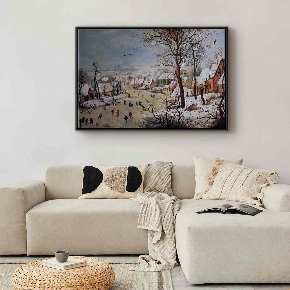 Canvas Print - Winter Landscape with Birdtrap (Pieter Bruegel the Elder)