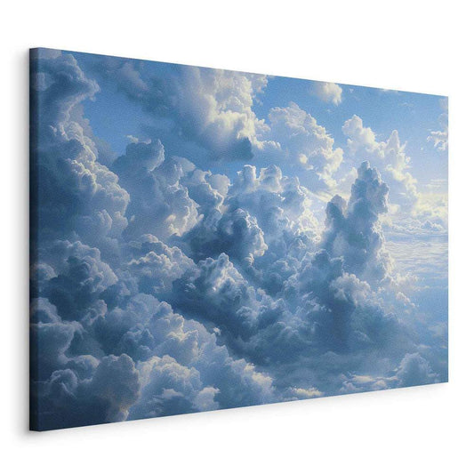 Canvas Print - Ocean in the Air: Waving Clouds Reflecting Morning Light