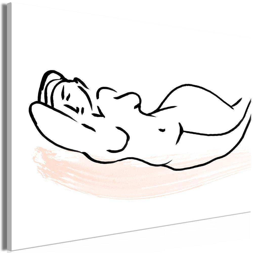 Canvas Print - Sunbathing (1 Part) Wide-ArtfulPrivacy-Wall Art Collection