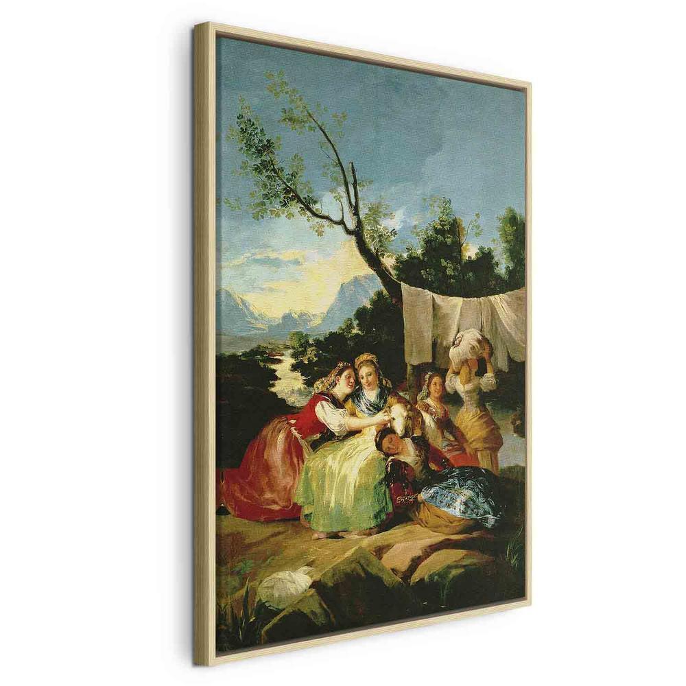 Canvas Print - The Washerwomen before (Francisco Goya)