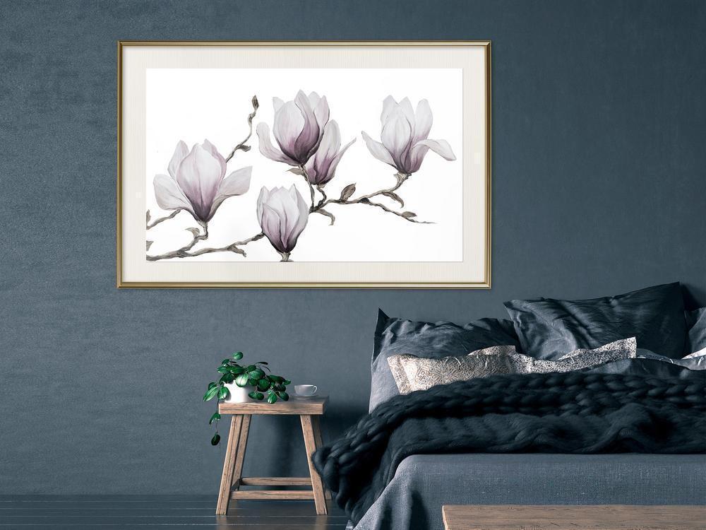 Botanical Wall Art - On the Twig-artwork for wall with acrylic glass protection