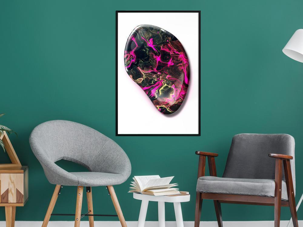 Abstract Poster Frame - Lucky Stone-artwork for wall with acrylic glass protection