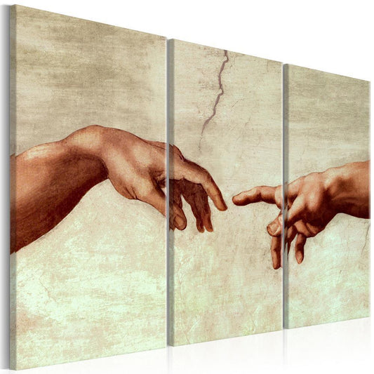 Canvas Print - Touch of God-ArtfulPrivacy-Wall Art Collection