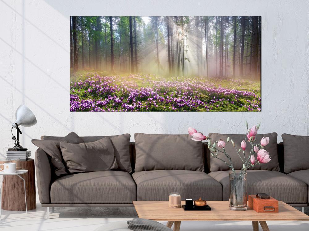 Canvas Print - Purple Meadow (1 Part) Wide-ArtfulPrivacy-Wall Art Collection