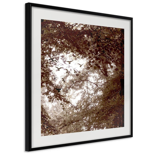 Framed Art - In the Shade of Trees-artwork for wall with acrylic glass protection
