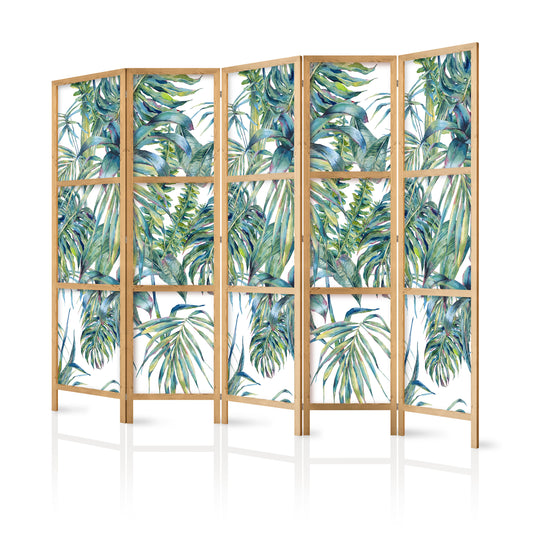 Shoji room Divider - Japanese Room Divider - Leaves at the Zenith II - ArtfulPrivacy