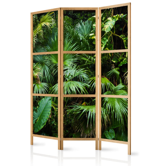 Shoji room Divider - Japanese Room Divider - Sunny Jungle I - ArtfulPrivacy