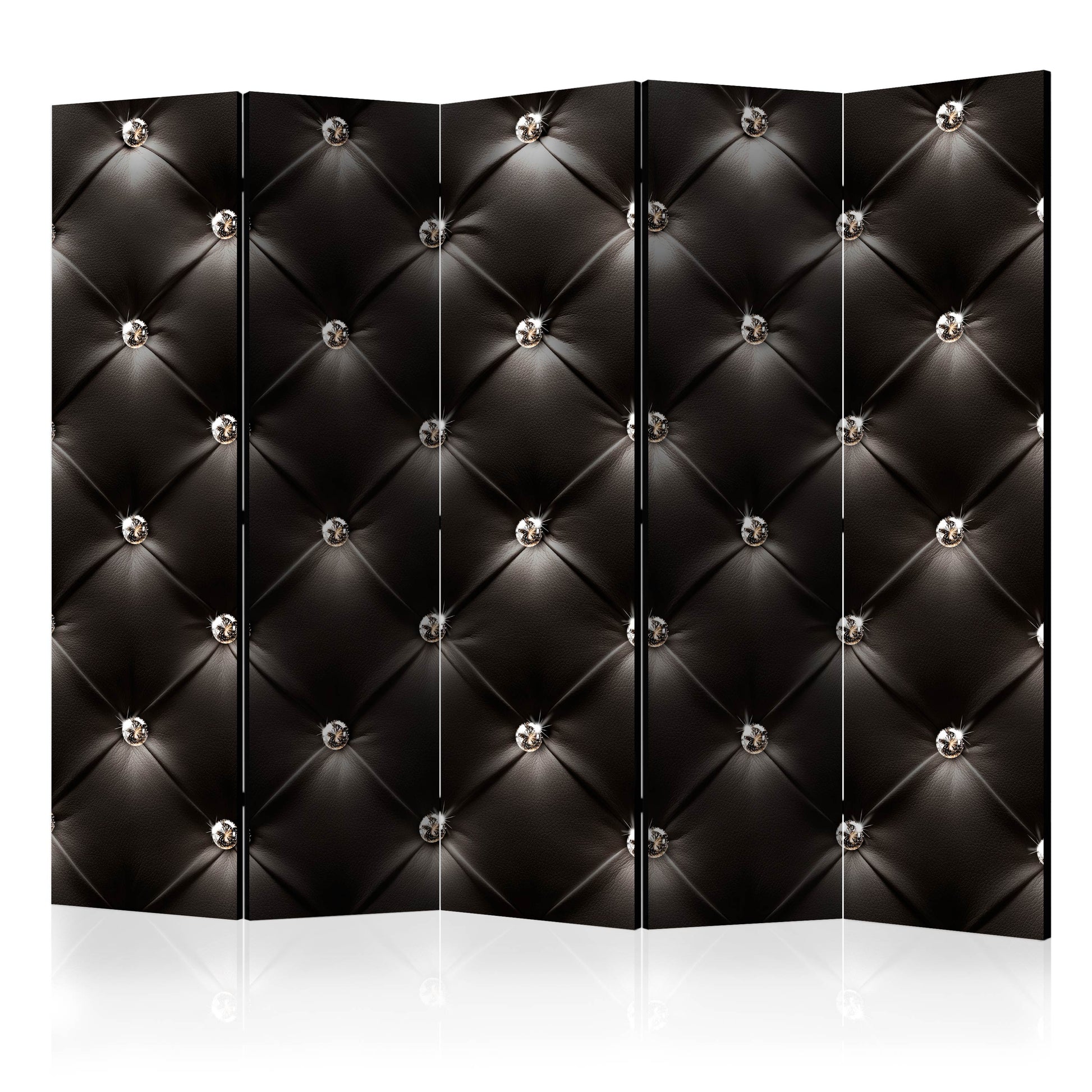 Room Divider - Empire of the Style II- A 5 Panel Folding Screen For Living rooms, bedrooms or home office, decorative folding screen made with wood and canvas