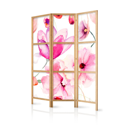 Shoji room Divider - Japanese Room Divider - Floral Bliss I - ArtfulPrivacy