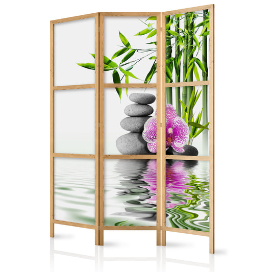 Shoji room Divider - Japanese Room Divider - In Search of Serenity I - ArtfulPrivacy