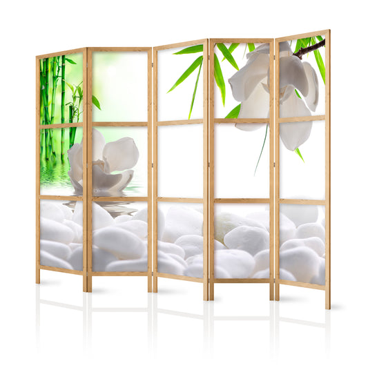 Shoji room Divider - Japanese Room Divider - Oriental Balance II - ArtfulPrivacy