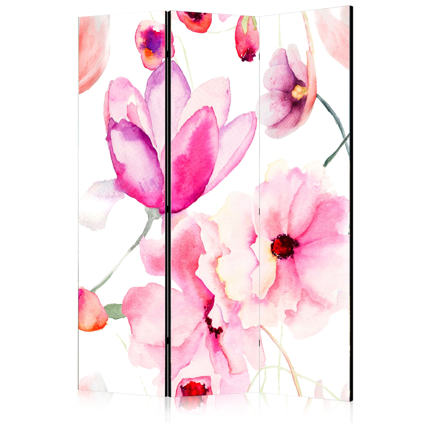 Room Divider - Pink Flowers