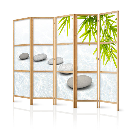 Shoji room Divider - Japanese Room Divider - Stoic Calm II [one-sided] - ArtfulPrivacy